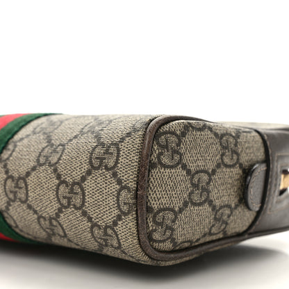 Gucci GG Supreme Monogram Web Small Ophidia Belt Bag 85 34 Dark Brown 9 of 13