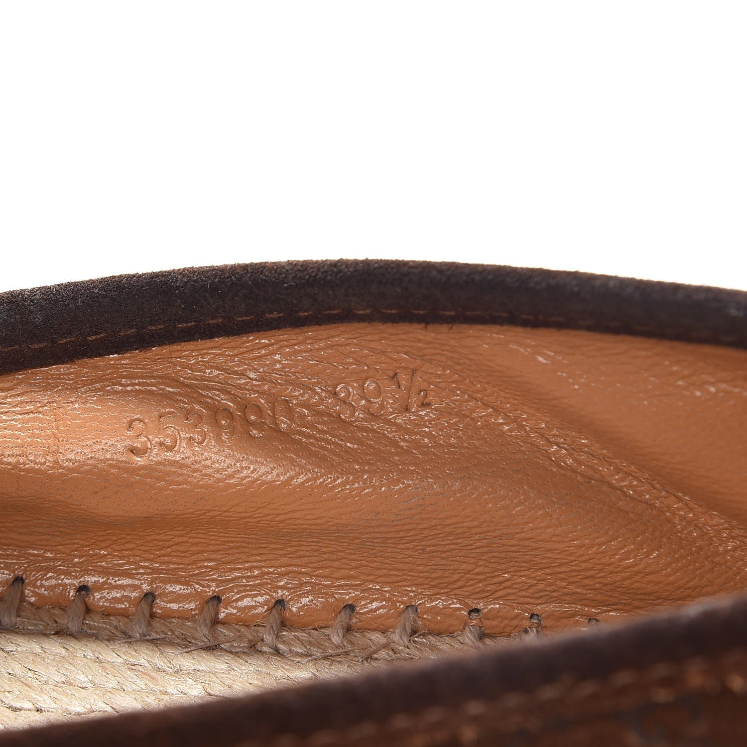 Gucci Suede Microguccissima Espadrilles 39.5 Nut Brown 10 of 11
