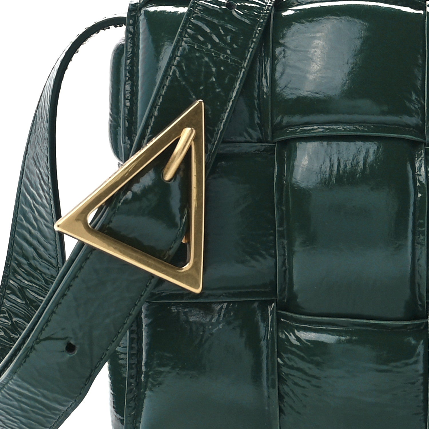 Bottega Veneta Textured Deerskin Maxi Intrecciato Padded Cassette Crossbody Bag Raintree 8 of 11