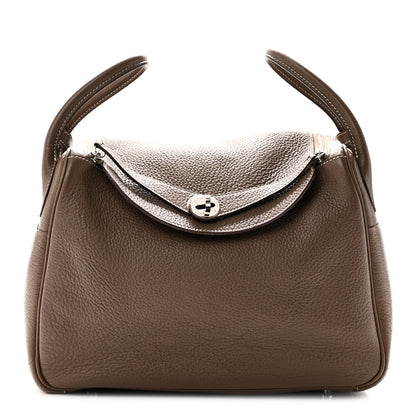 Hermes Taurillon Clemence Lindy 30 Etoupe 1 of 10