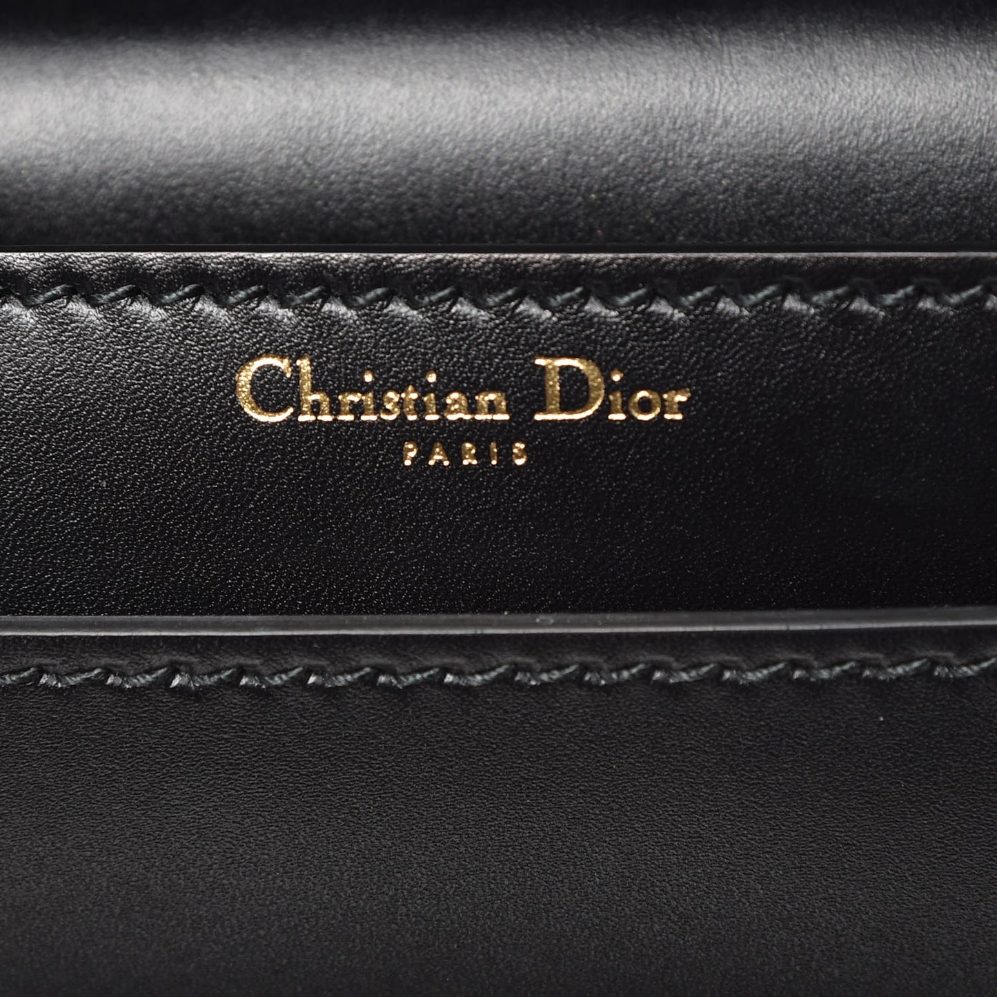 Calfskin J'Adior Chain Flap Bag Black