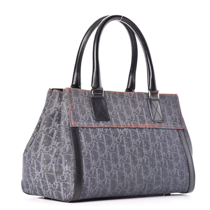 Christian Dior Denim Monogram Flight Tote Blue 3 of 12