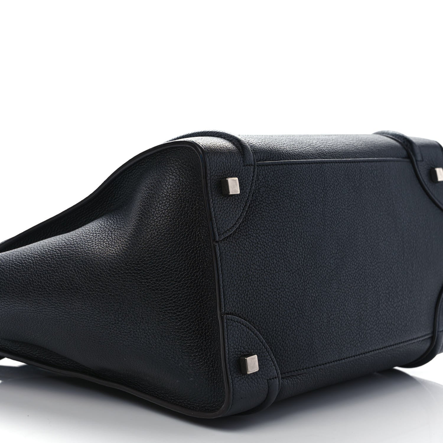 Celine Drummed Calfskin Mini Luggage Black 7 of 10