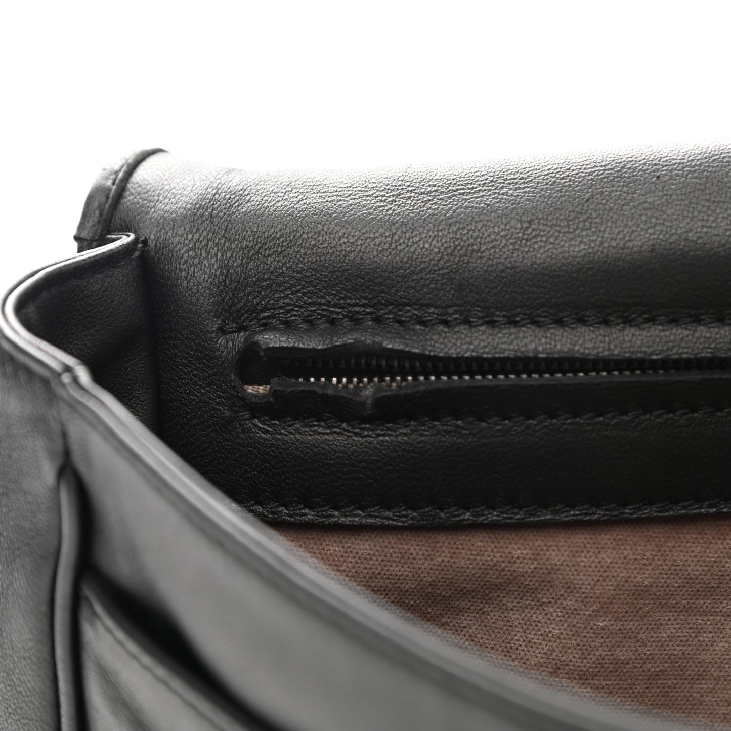 Nappa Intrecciato Flap Crossbody Black