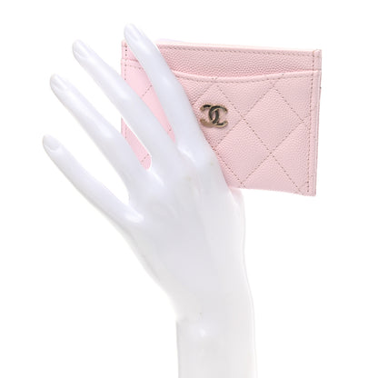 Chanel Caviar Quilted Card Holder Light Pink 2 of 9