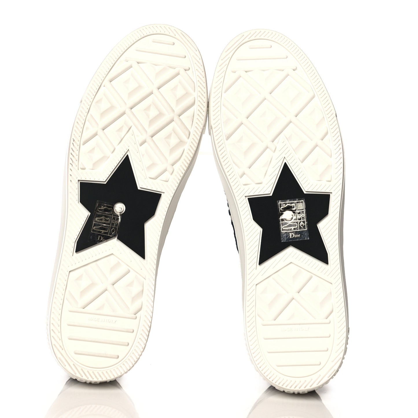 Canvas Oblique Walk'N'Dior Low Top Sneakers 39.5 Deep Blue