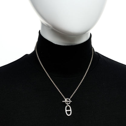 Hermes Sterling Silver Amulette Chaine d'Ancre Necklace 2 of 5