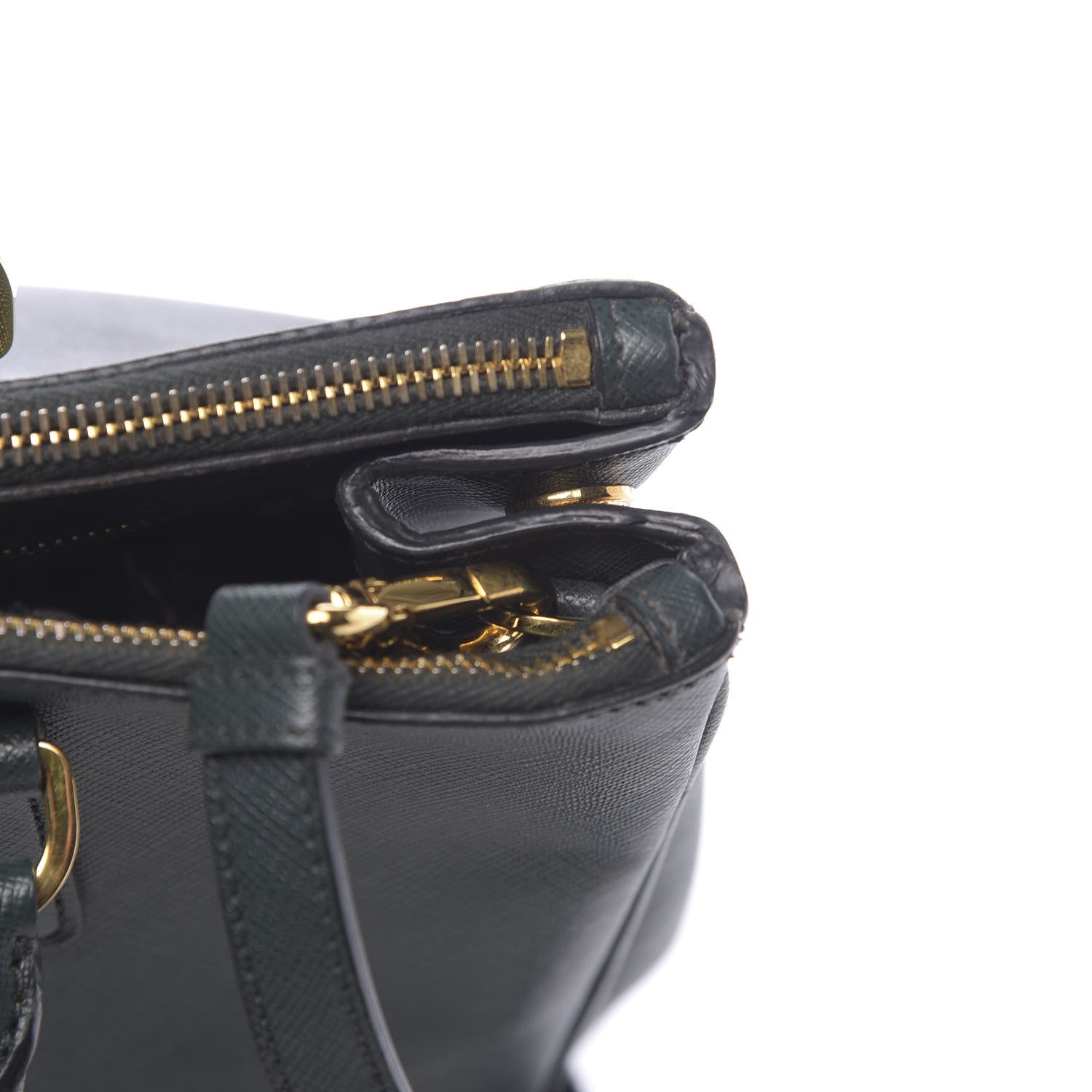 Prada Saffiano Medium Galleria Double Zip Tote Smeraldo 11 of 16