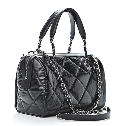 Chanel Calfskin Small Bowling Bag Black 3 of 12