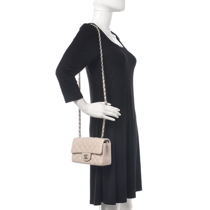 Chanel Caviar Quilted Mini Rectangular Flap Ivory 2 of 11