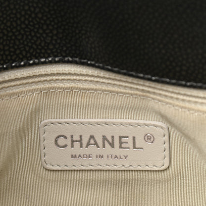 Chanel Caviar Quilted Timeless CC Shopping Tote Dark Grey 6 of 13