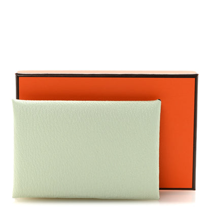 Hermes Chevre Mysore Calvi Card Case Vert Fizz 8 of 8