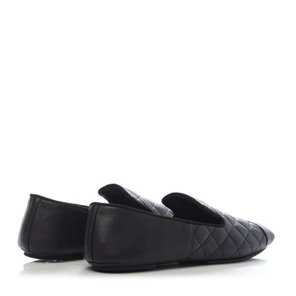 Chanel Lambskin Quilted Cap Toe Slipper With Pouch 39 Black 4 of 10