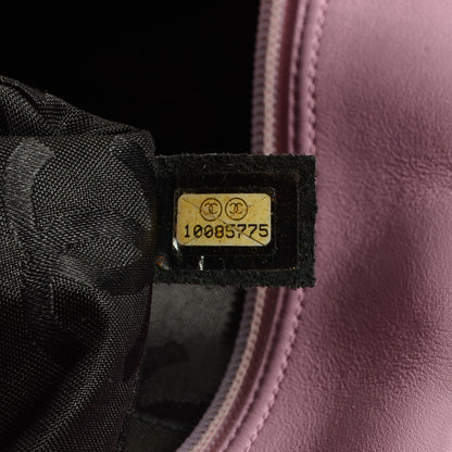 Chanel Calfskin Quilted Large Cambon Bowler Pink Black 7 of 7