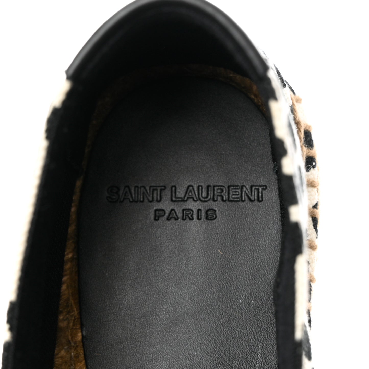 Canvas Leopard Print Espadrilles 37.5 Latte Black