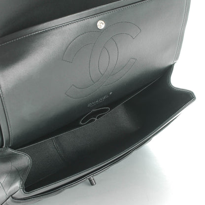 Chanel Lambskin Quilted Jumbo Double Flap So Black 7 of 8