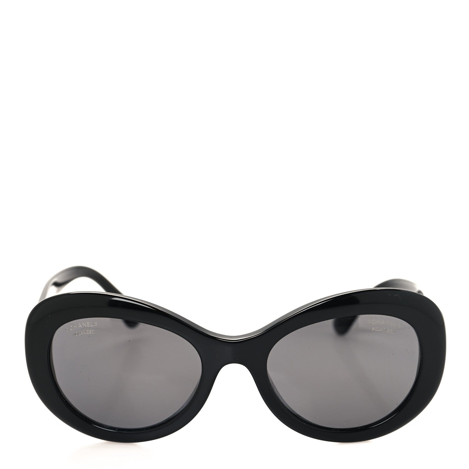 Chanel Acetate Polarized Oval CC Sunglasses 5469-B-A 2 of 8