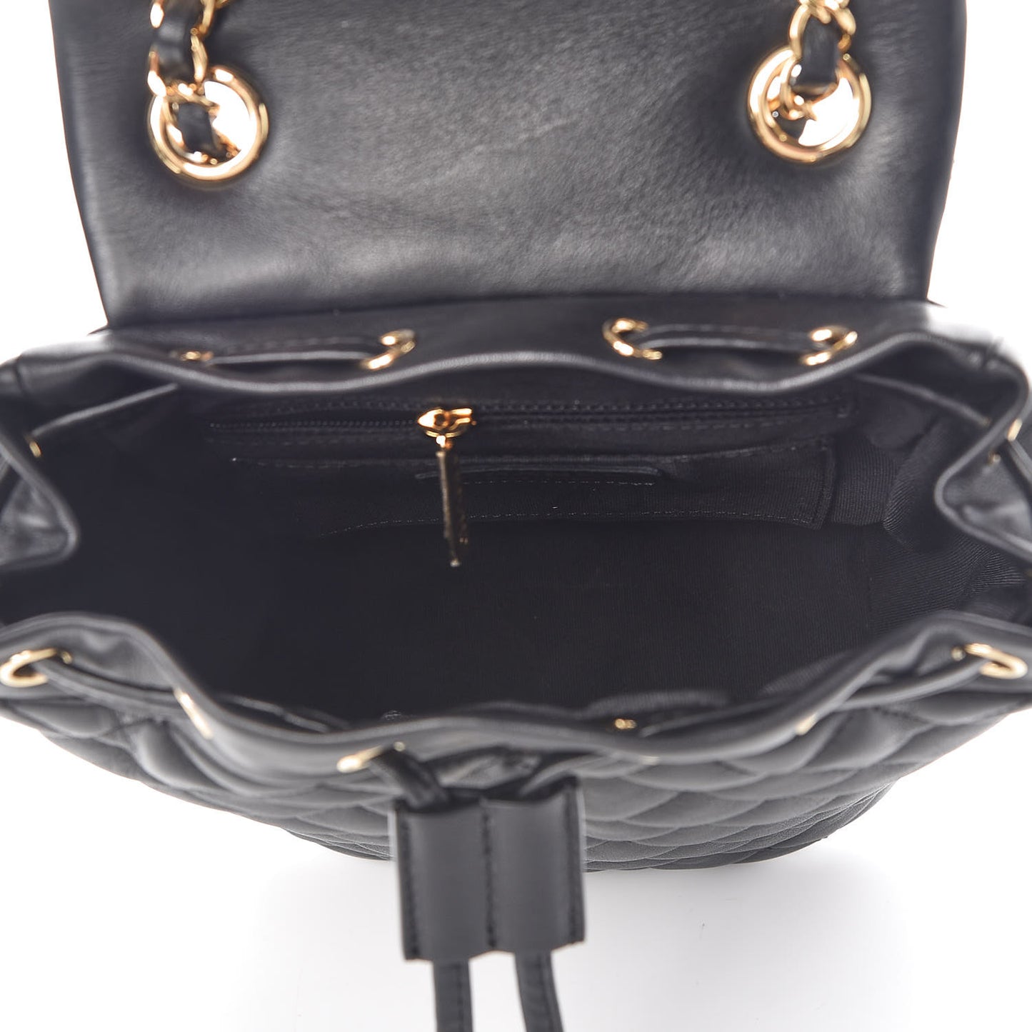 Calfskin Quilted Mini Urban Spirit Backpack Black