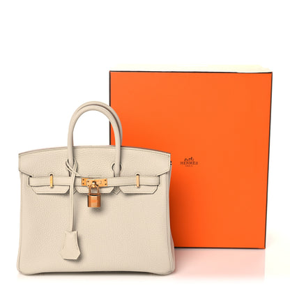 Hermes Togo Birkin 25 Craie 35 of 35