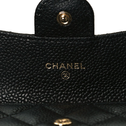 Chanel Caviar Quilted Flap Card Holder Black 5 of 9