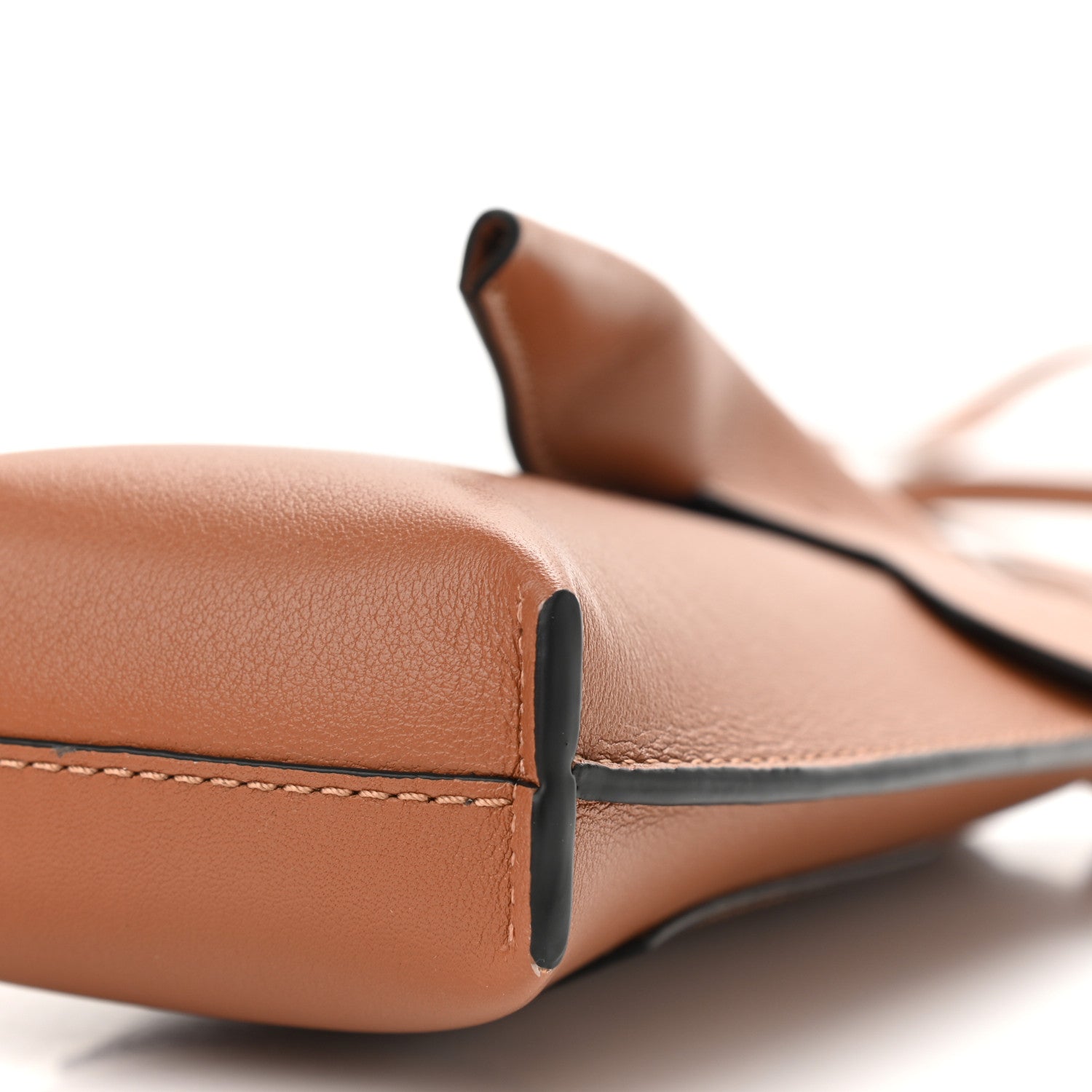 Loewe Calfskin Elephant Pouch Crossbody Bag Tan 10 of 11