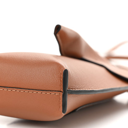 Loewe Calfskin Elephant Pouch Crossbody Bag Tan 10 of 11