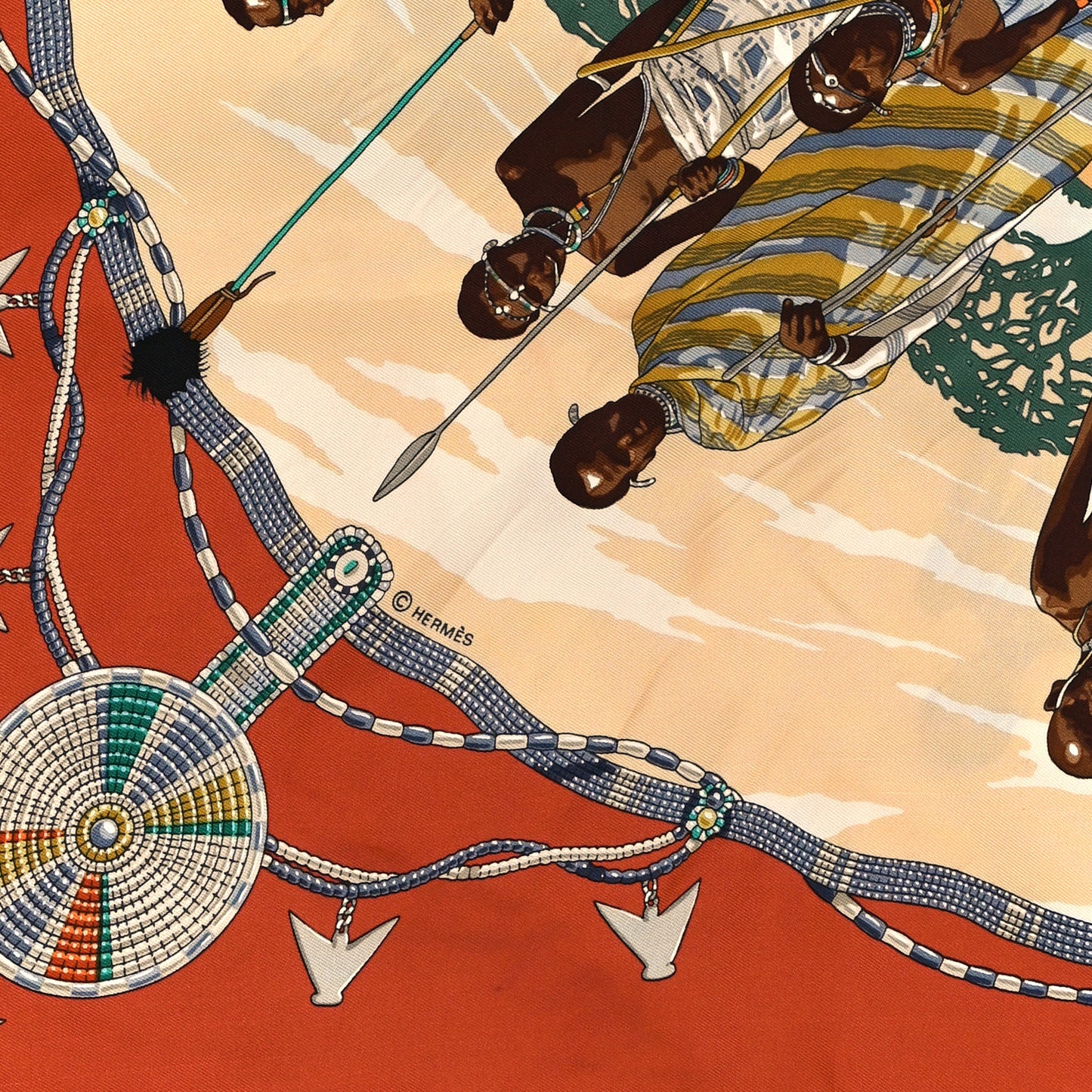 Silk Perles Du Kenya Scarf 90