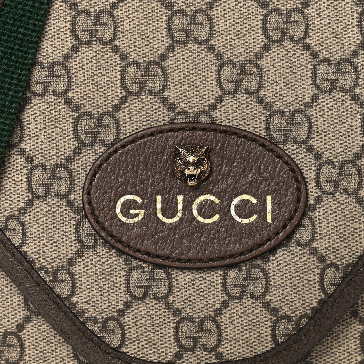 Gucci GG Supreme Monogram Web Medium Neo Vintage Flap Messenger Bag Beige New Acero 8 of 13