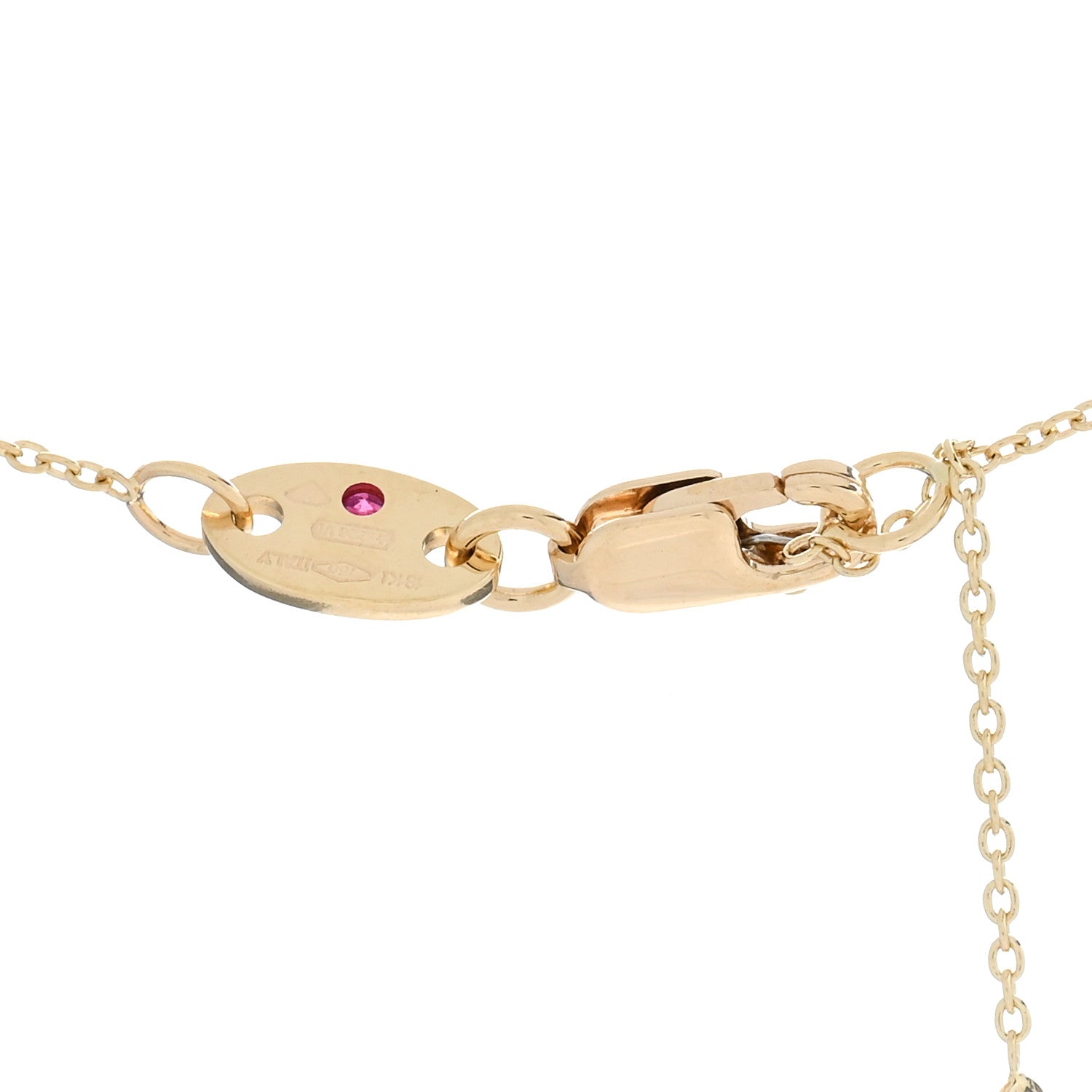 Roberto Coin 18K Yellow Gold Diamond Extra Small Petite Venetian Princess Flower Pendant Necklace 4 of 4