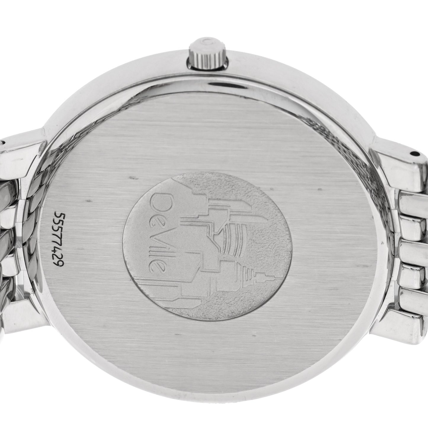 Stainless Steel 33mm De Ville Quartz Watch White 7520.2300