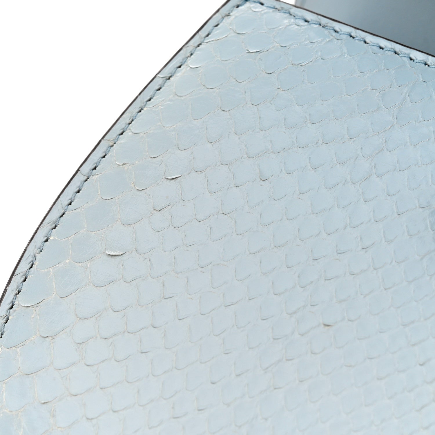 Gucci Snakeskin Small Bamboo 1947 Top Handle Bag Light Blue 12 of 14