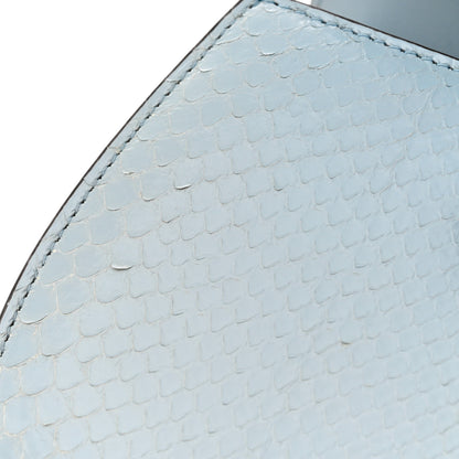 Gucci Snakeskin Small Bamboo 1947 Top Handle Bag Light Blue 12 of 14