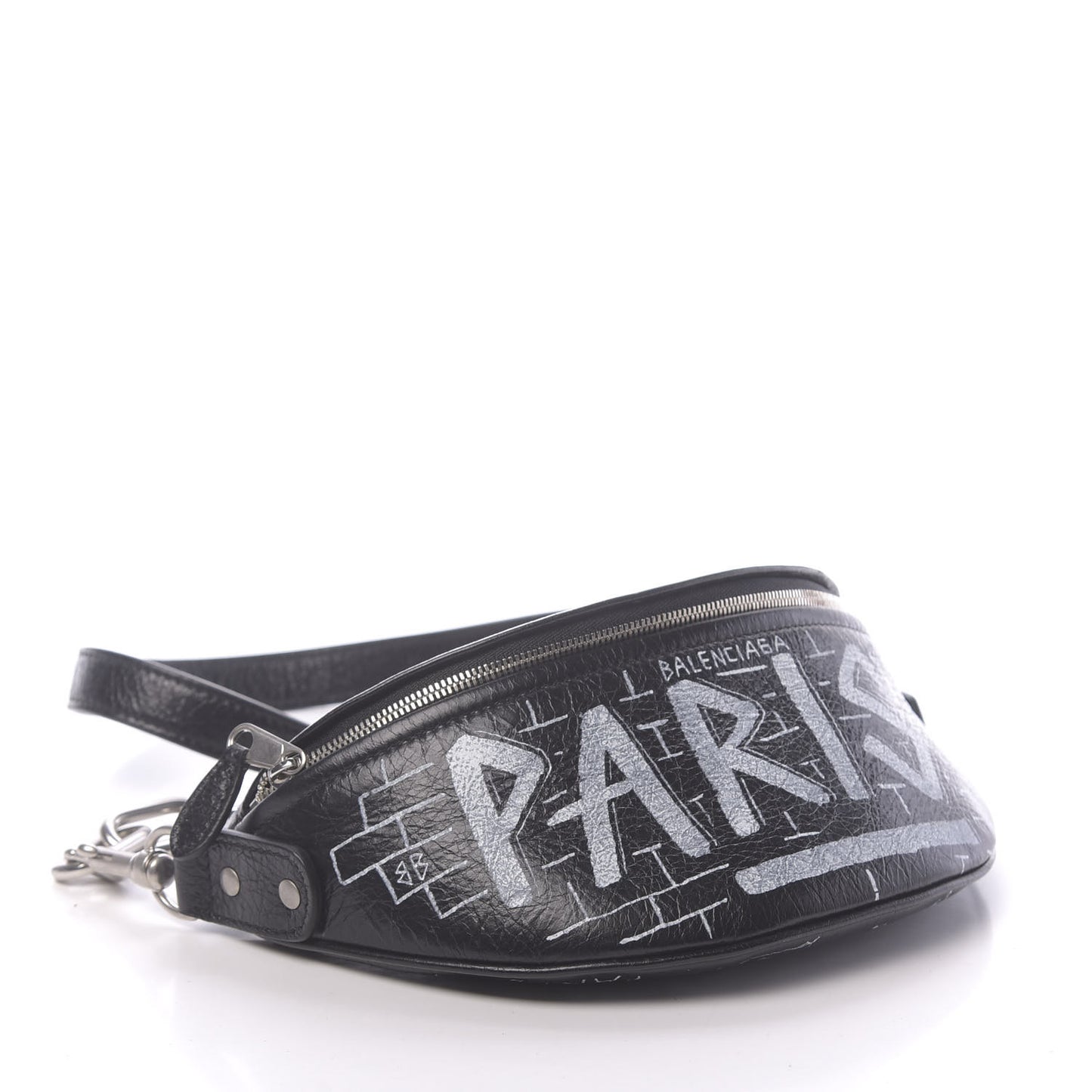 Agneau Arena Graffiti All Over XXS Souvenir Belt Bag Black White