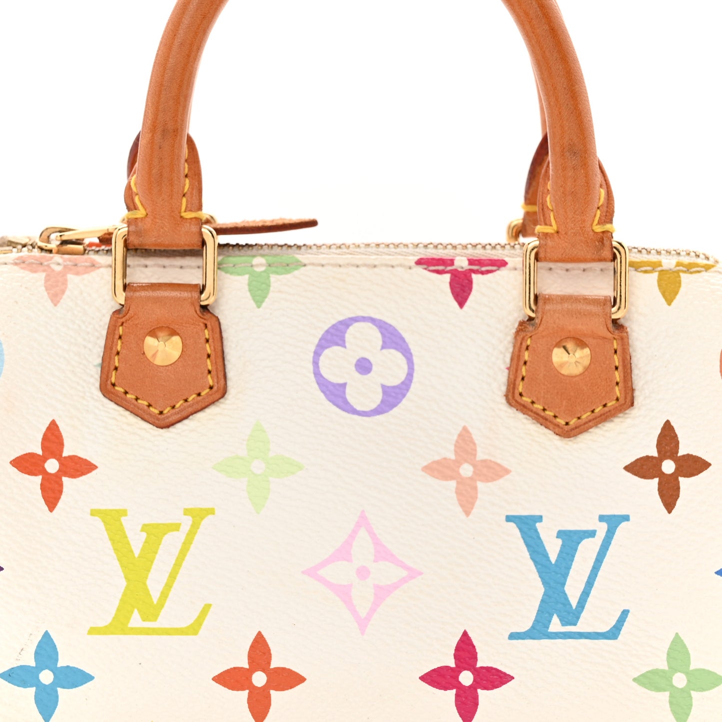 Monogram Multicolor Mini Sac HL Speedy White