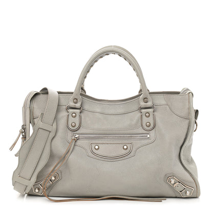 Balenciaga Chevre Silver Metallic Edge Hardware City Gris Glace 1 of 11