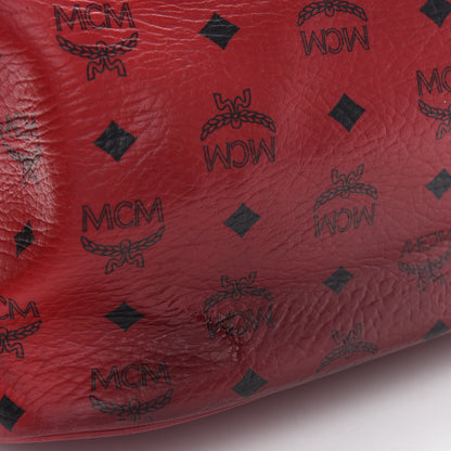 MCM Visetos Medium Liz Reversible Shopper Tote Ruby Red 11 of 17