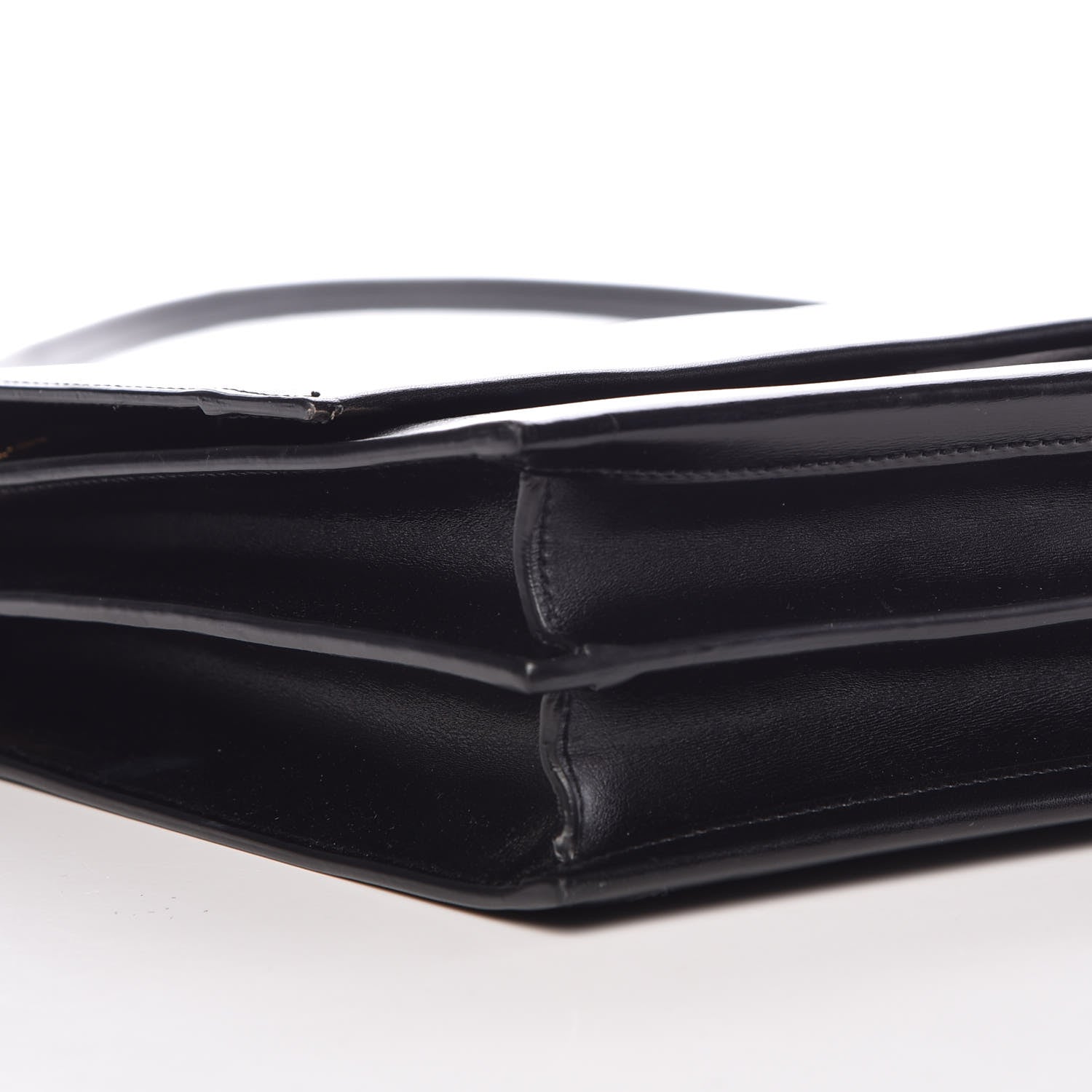 Saint Laurent Calfskin Sao Shoulder Bag Black 7 of 11