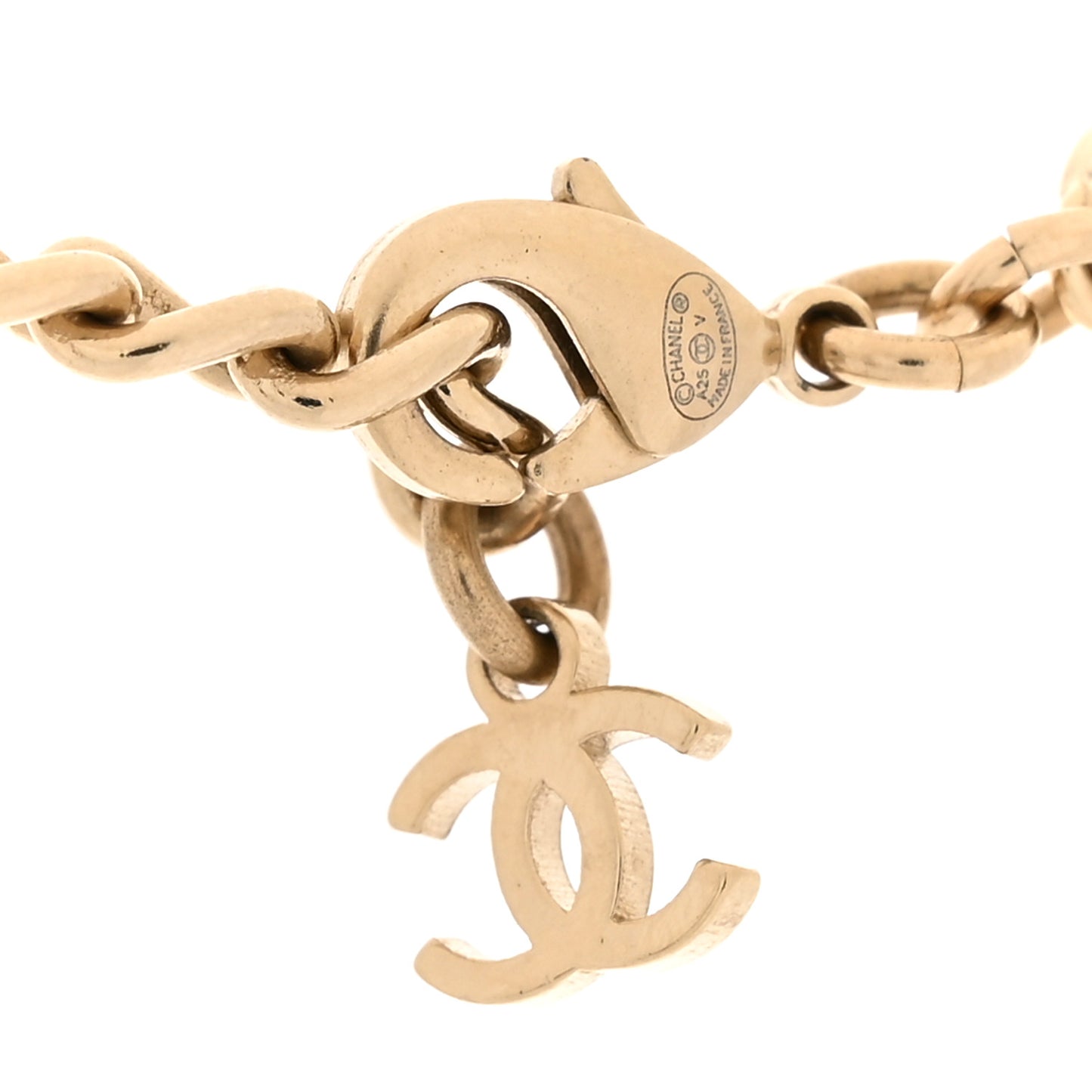 Metal Chain CC Choker Gold