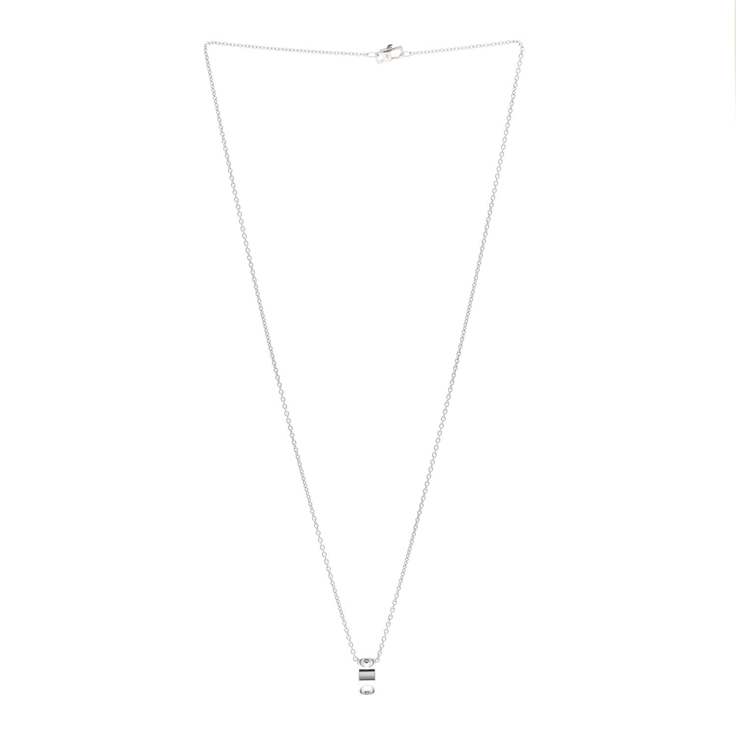 Louis Vuitton 18K White Gold Empreinte Pendant Necklace 3 of 5