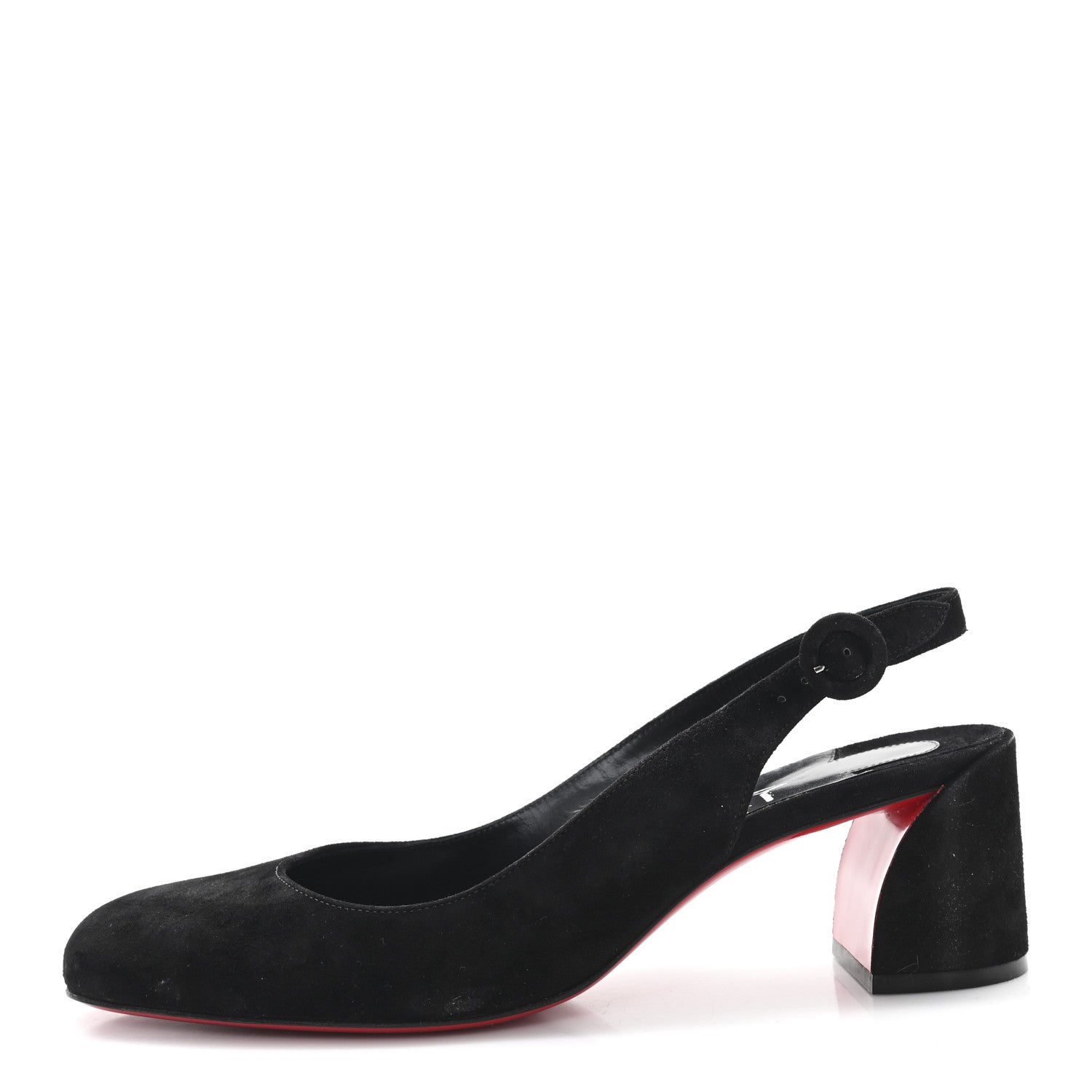 Christian Louboutin Veau Velours So Jane Sling 55 Pump 38.5 Black 1 of 8