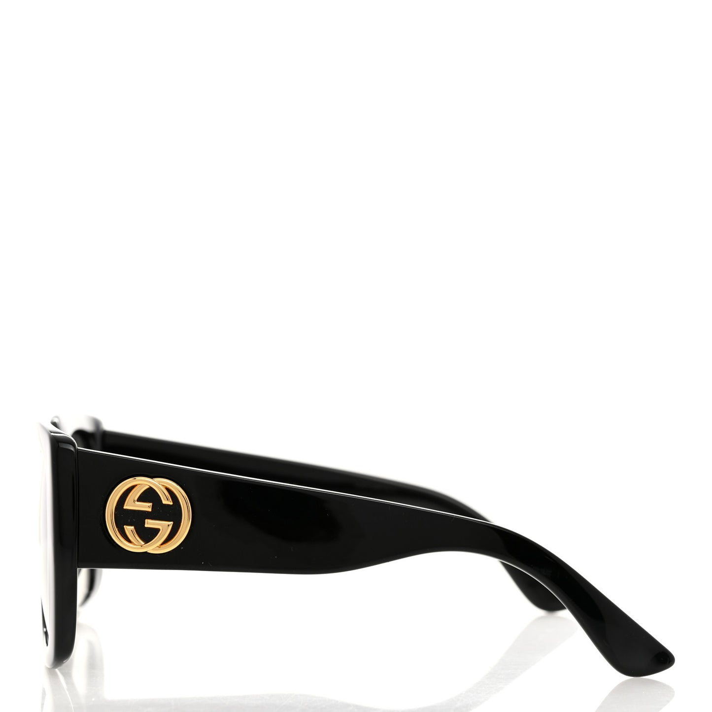 Acetate Square Frame Sunglasses GG0141S Black