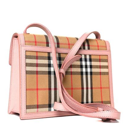 Burberry Grainy Calfskin Vintage Check Small Macken Crossbody Bag Ash Rose 2 of 5
