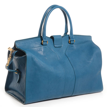 Saint Laurent Sheepskin Large Cabas ChYc Blue 3 of 9