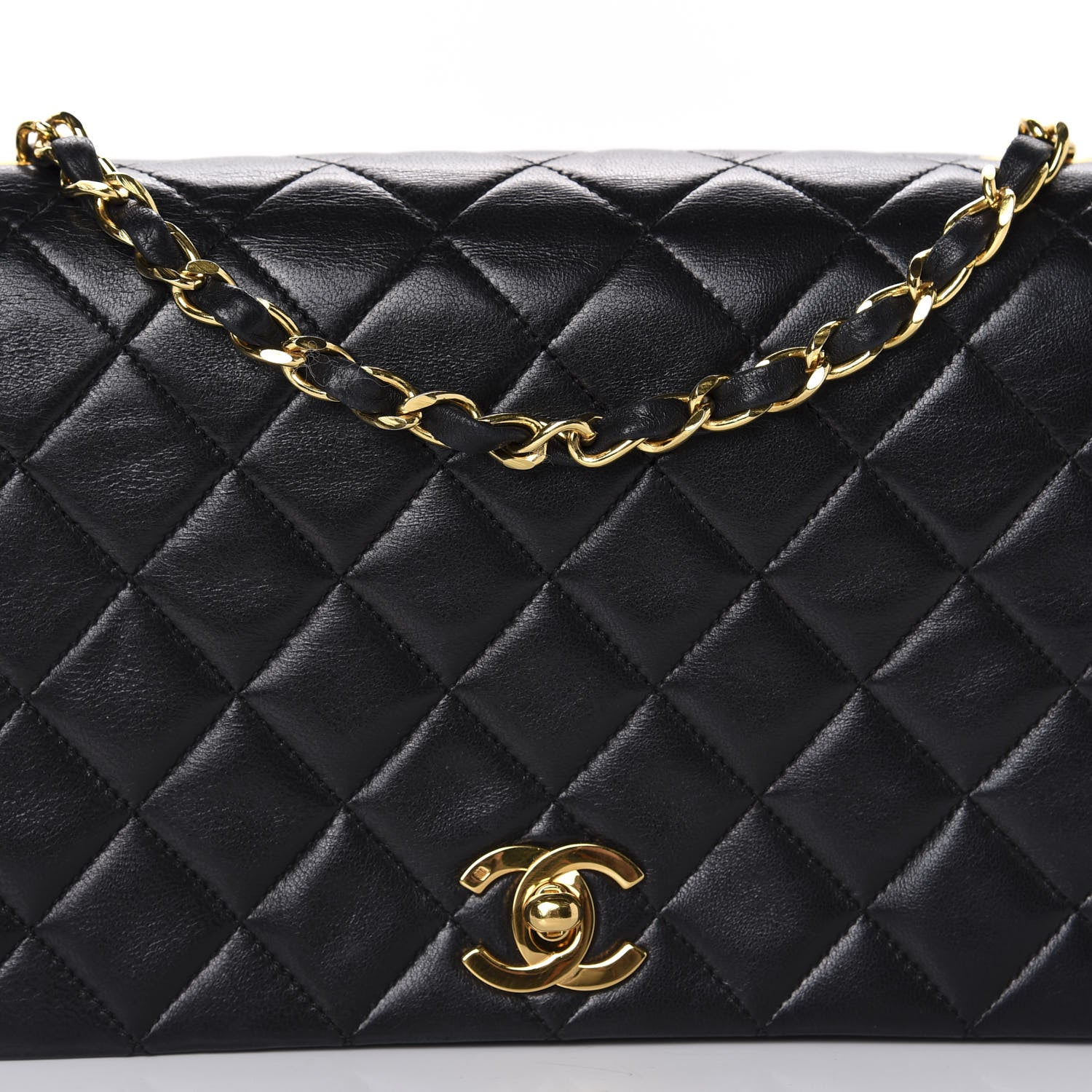 Chanel Lambskin Quilted Small Single Flap Bag Black 11 of 11