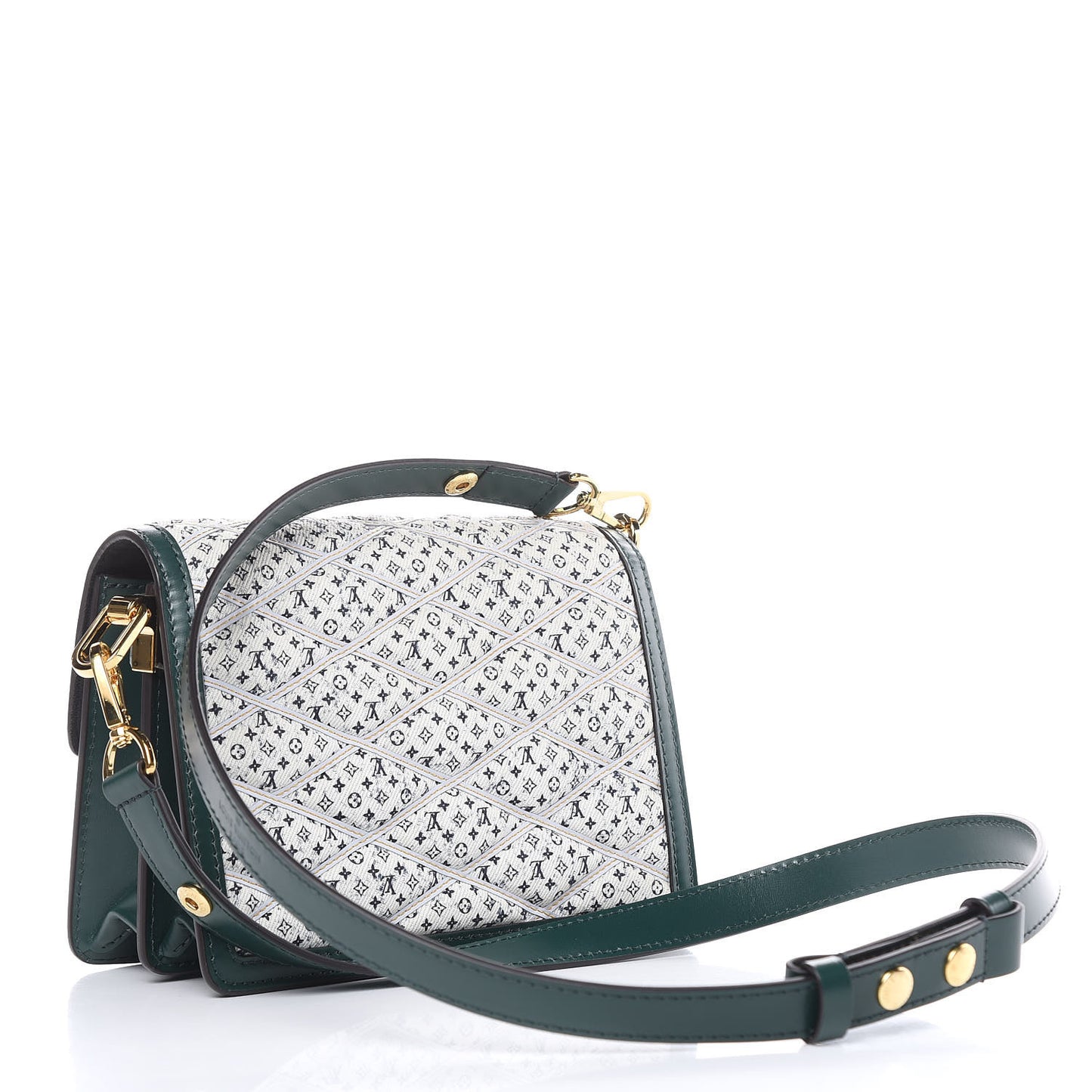 Denim Printed Monogram Dauphine Mini