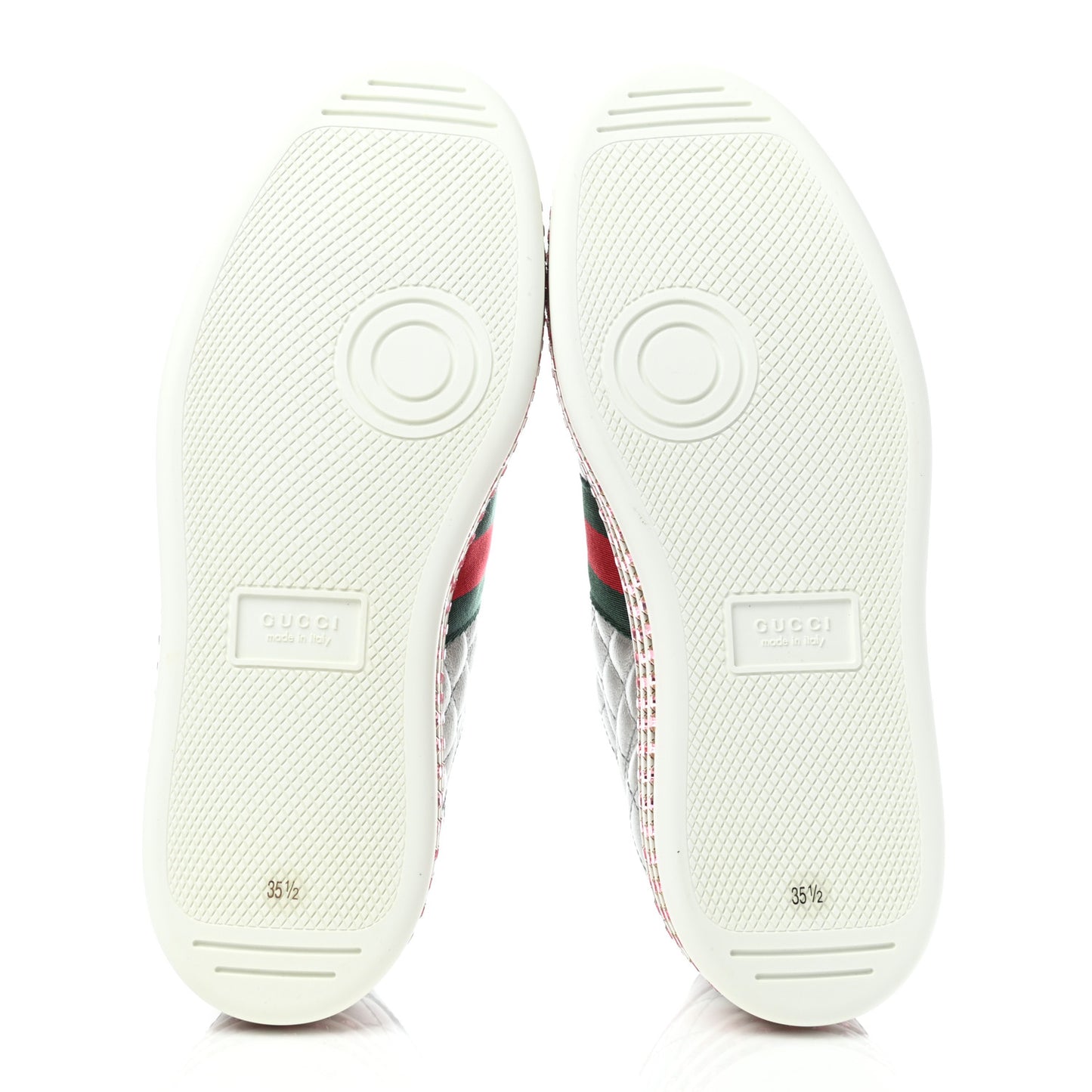 Laminated Nappa Crystal Web Bee Embroidered Trapuntata Womens Ace Platform Sneakers 35.5 Argento