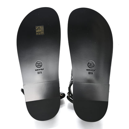 Chanel Grained Calfskin Velcro Dad Sandals 38.5 Black 6 of 11