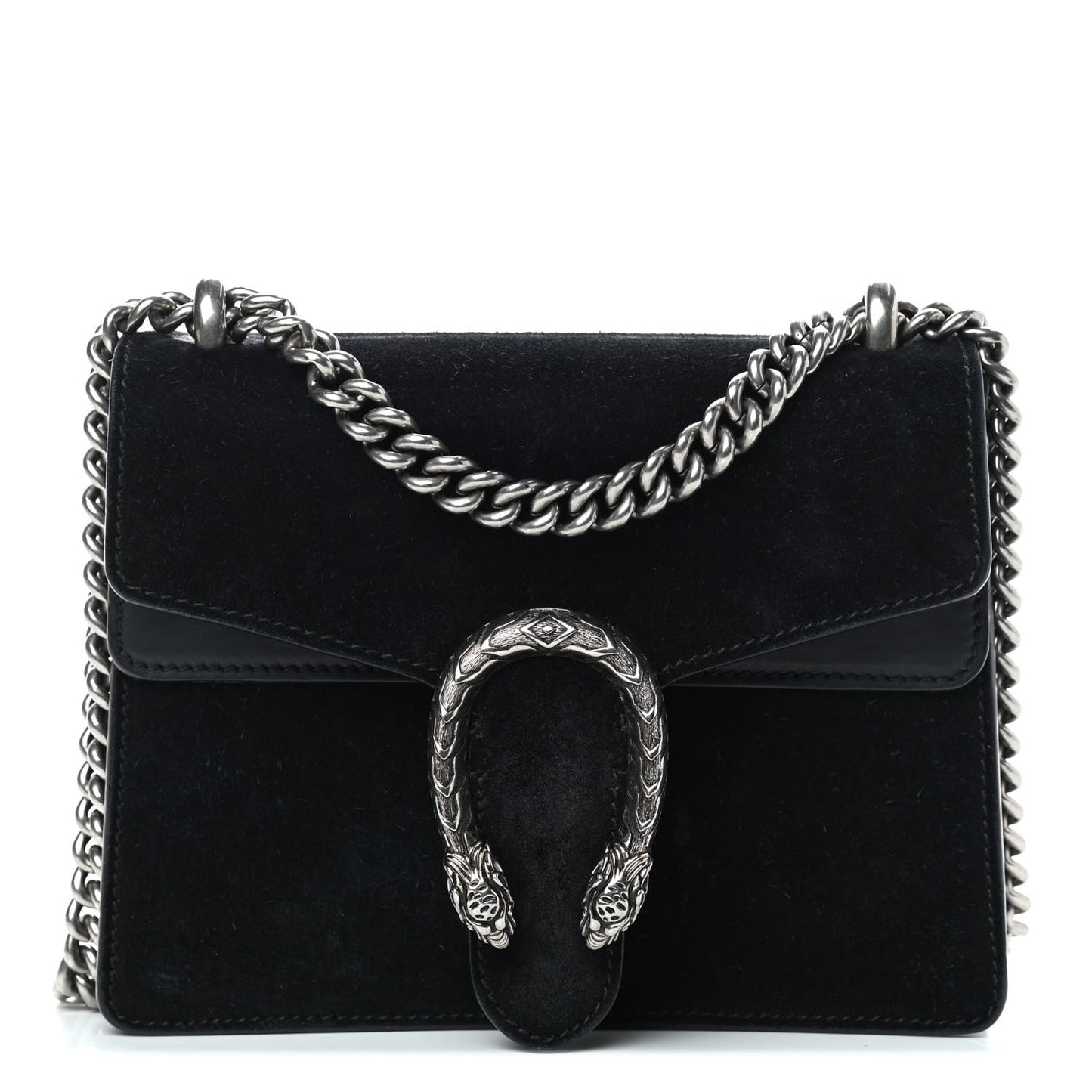 Suede Mini Dionysus Shoulder Bag Black