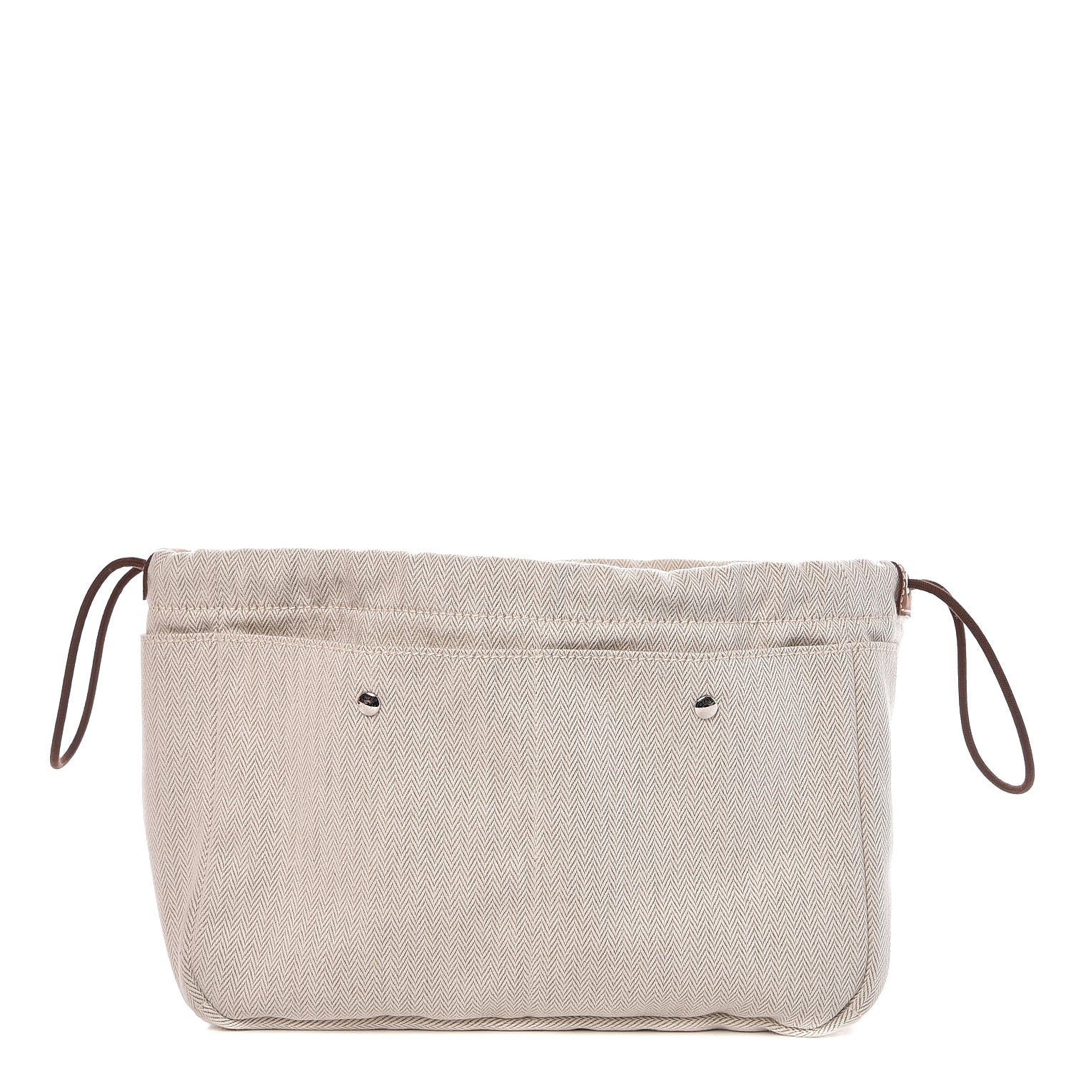 Hermes Canvas Barenia Fourbi 25 MM Pouch Naturel Fauve 1 of 10