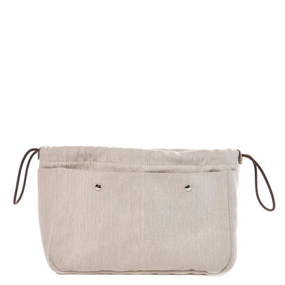 Hermes Canvas Barenia Fourbi 25 MM Pouch Naturel Fauve 1 of 10